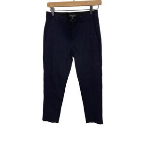 Banana Republic Hampton Fit 2 Navy Straight Leg Tapered Trousers Corporate